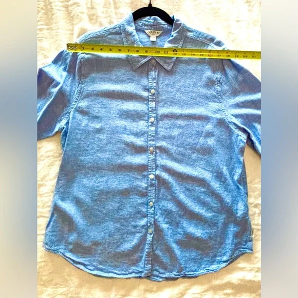 Orvis Women’s Linen Blend Shirt - Picture 6 of 8